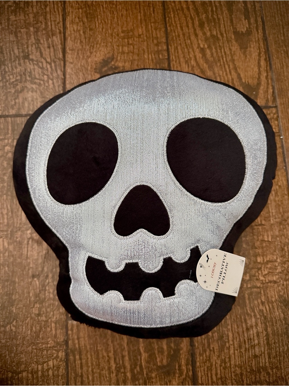 Halloween Decor Pillow Skeleton Skull Face Bling Decorative Throw Pillow
